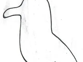 cookie cutter seagull - 9 cm tall