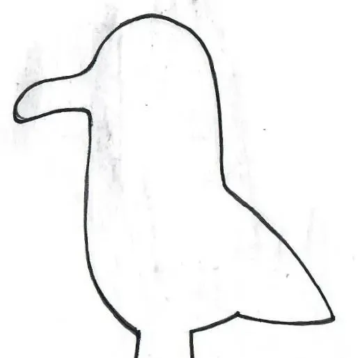 cookie cutter seagull - 9 cm tall