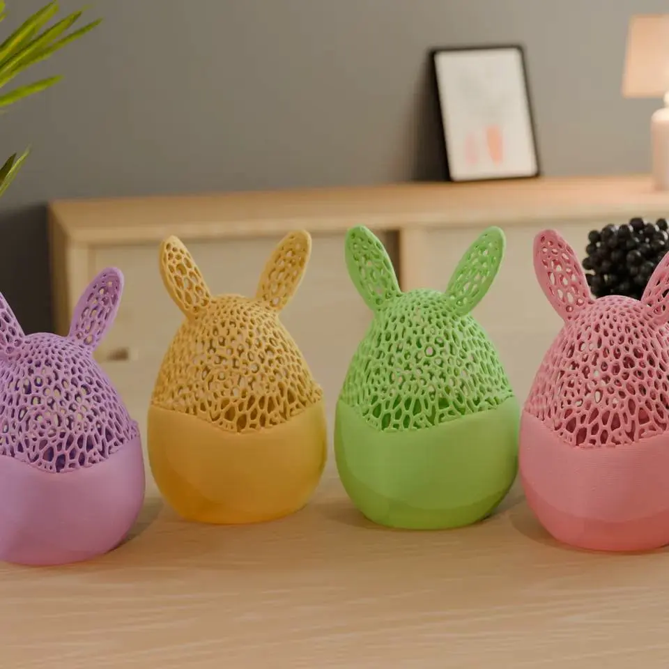 Voronoi Easter Bunny Egg