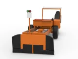 Garden Tractor pulling sled Scale 1:25-1
