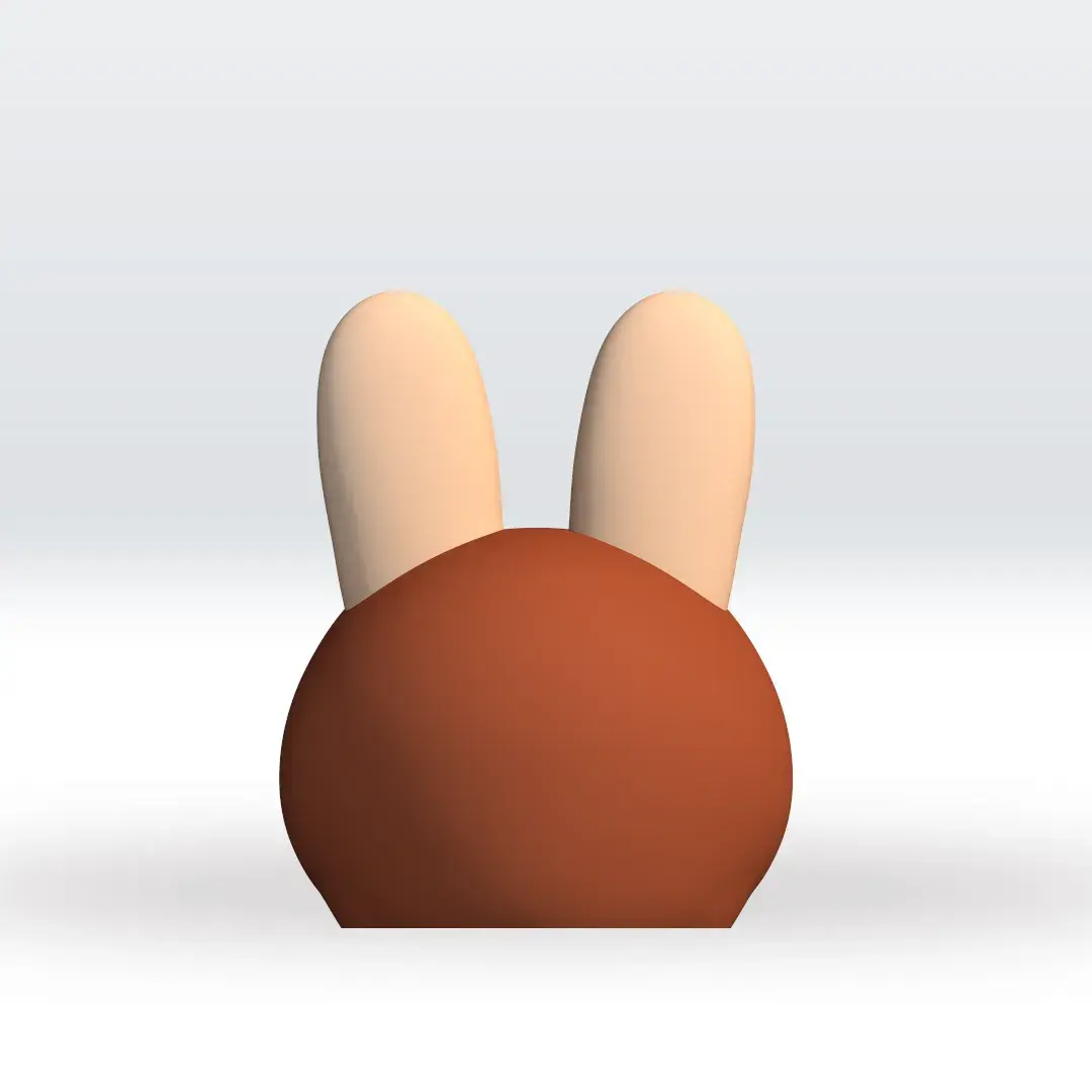 Labubu Head STL file 3D Model Fanart