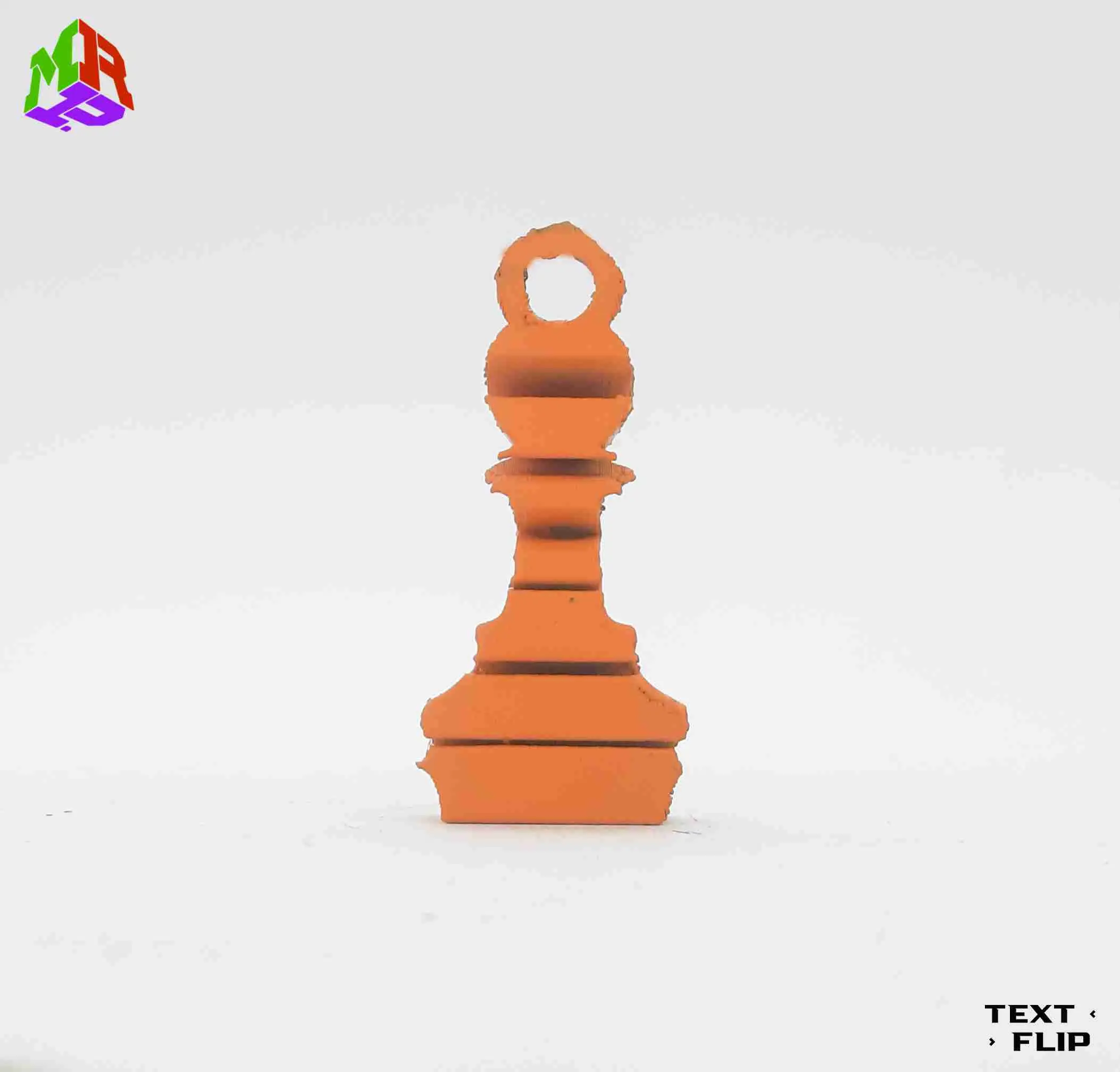 Text Flip - Pawn keychain