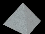 Ancient Pyramid Secret Box, Wave Pattern - 3D Printable Deco-2