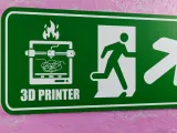 3D Printer Emergency Sign - Right Arrow Up-Right-0