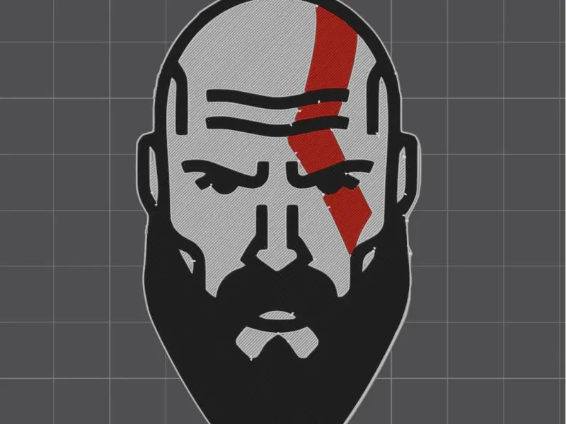 Kratos God of War Keychain