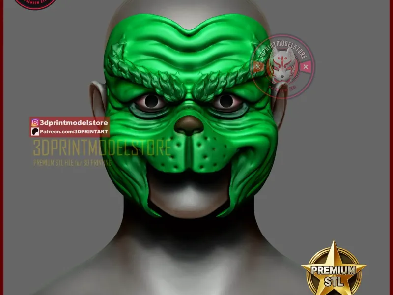 The Grinch Half Mask Cosplay Props - Merry Christmas