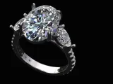 oval pear diamond ring-0