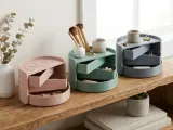 Spinning Rotating Jewelry, Makeup, Desk Organizer, Storage-1