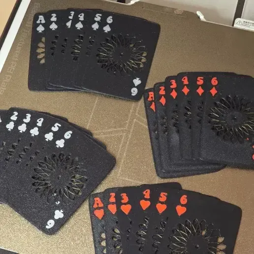 Testmodell für Spielkarten