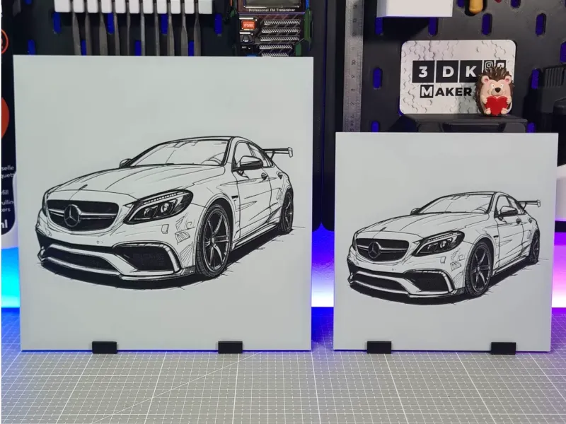 Mercedes C63S - Hueforge - 3 Colors