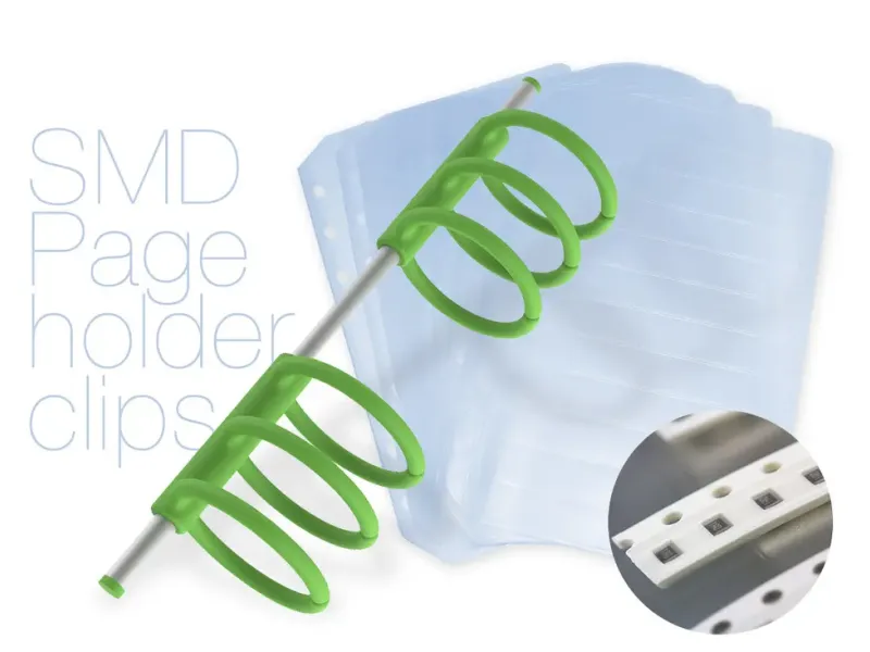 SMD page holder clips
