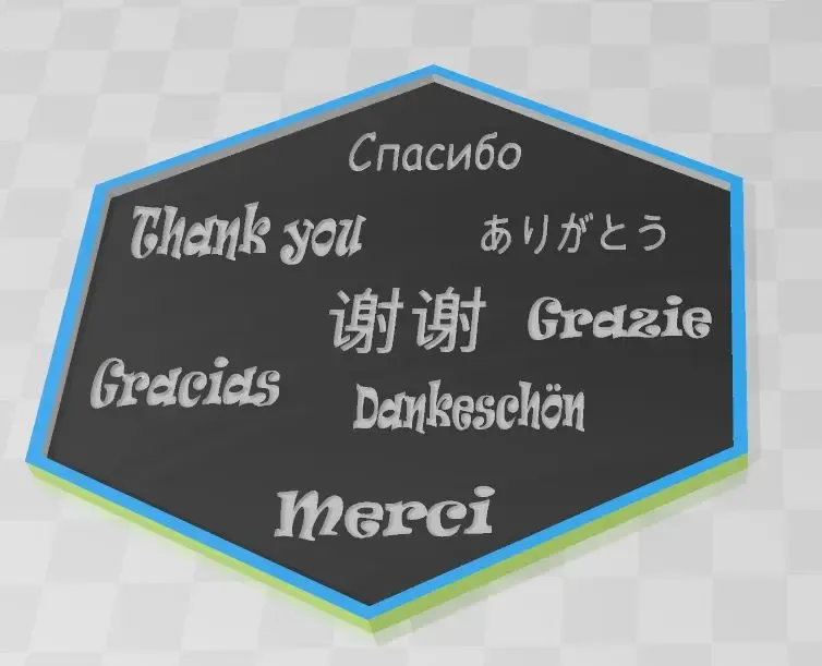 A coaster to say thank you