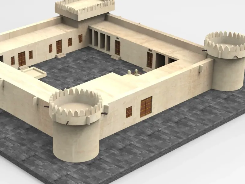 Al Koot Fort Qatar 3d Model قلعة الكوت في قطر