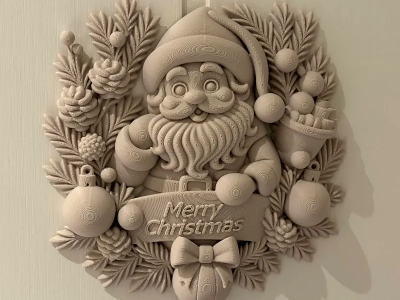 Santa Christmas Wreath