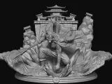ONEPIECE EDWARD NEWGATE WHITEBEARD IN MARINEFORD 3Dprintable-4