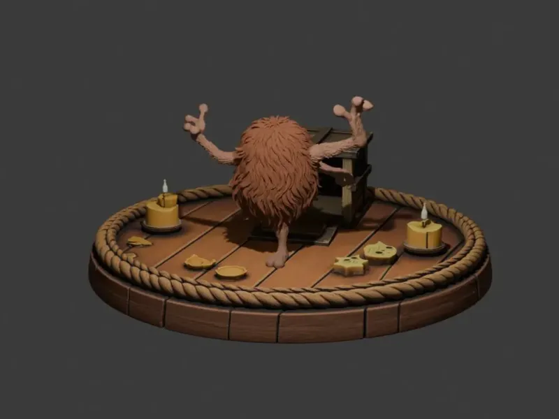 Wild Mike Barnyard STL – Crazy Mouse Cartoon - Mike Maluco -
