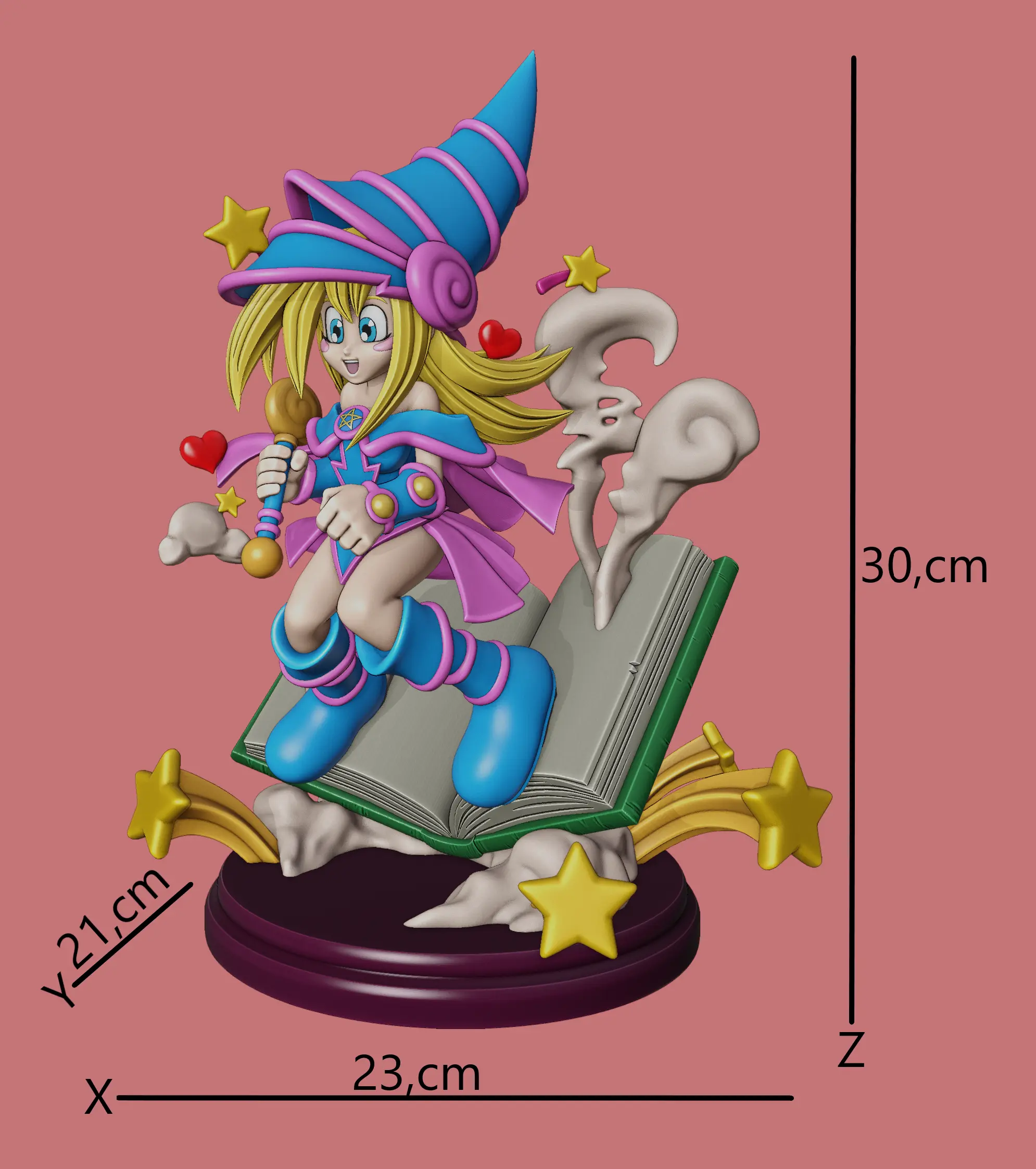 FIGURA NIÑA MAGA OSCURA TOON - YUGIOH