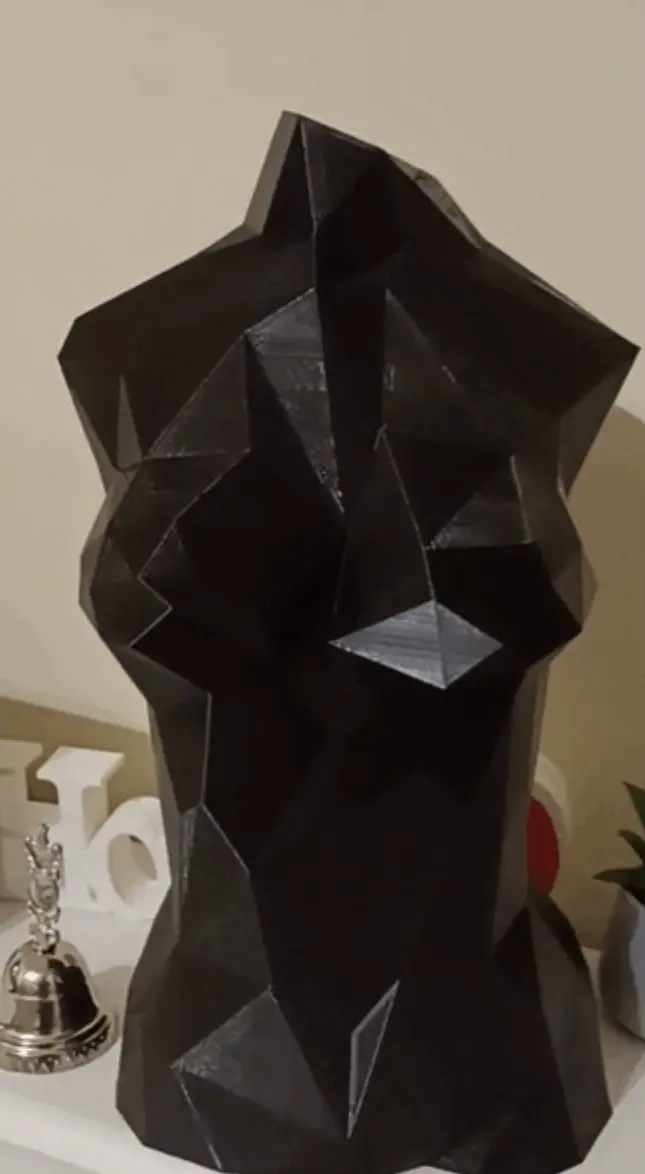 Buste Femme statue origami
