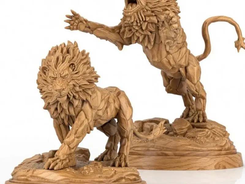Stone Lion 2 different models