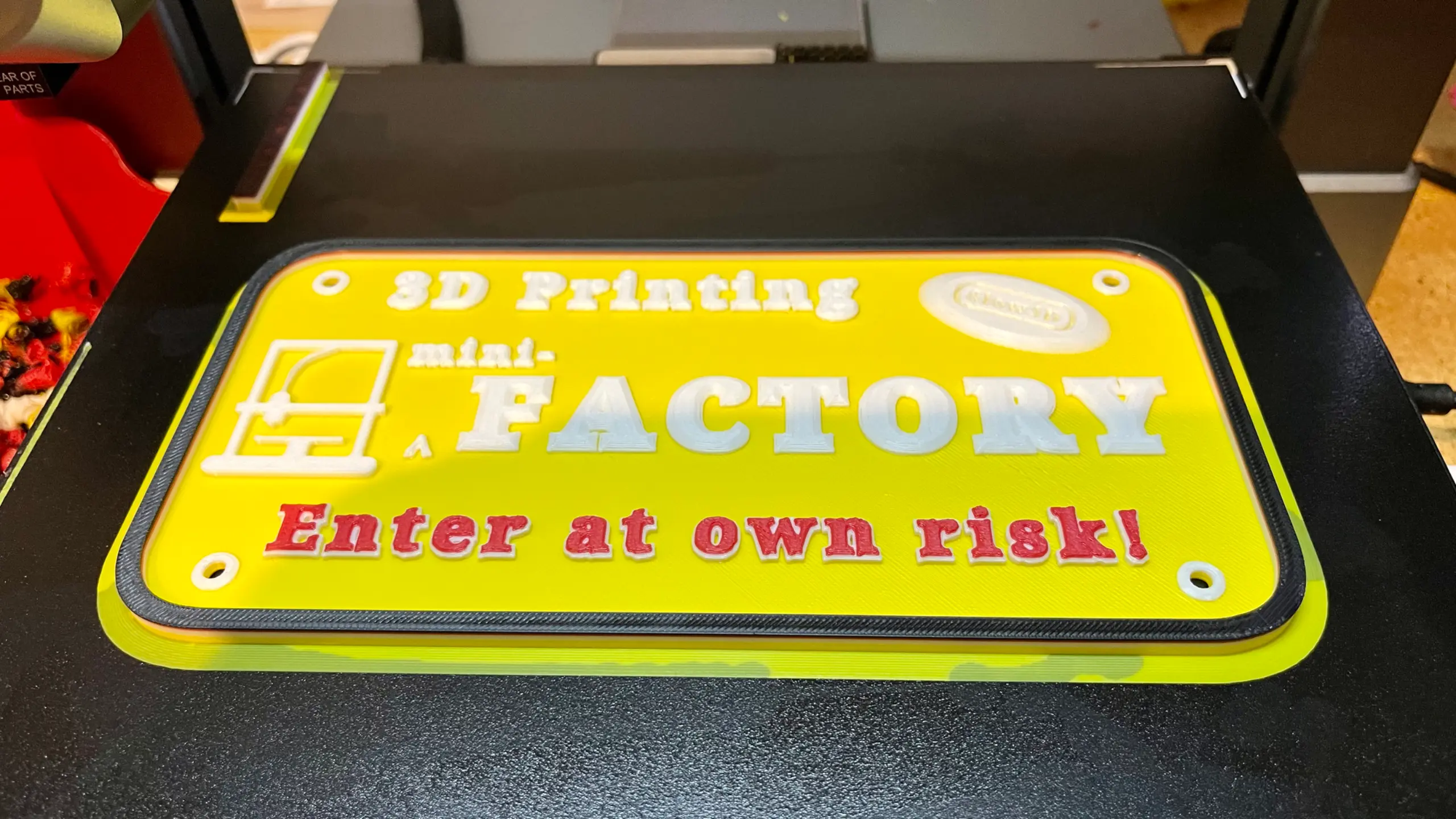3D Printer Files | 3MF File | 3D Printing mini-FACTORY sign (Enter at ...