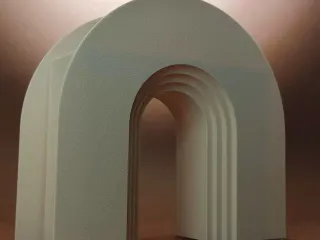 Geometric Nordic Vase - Long Arch