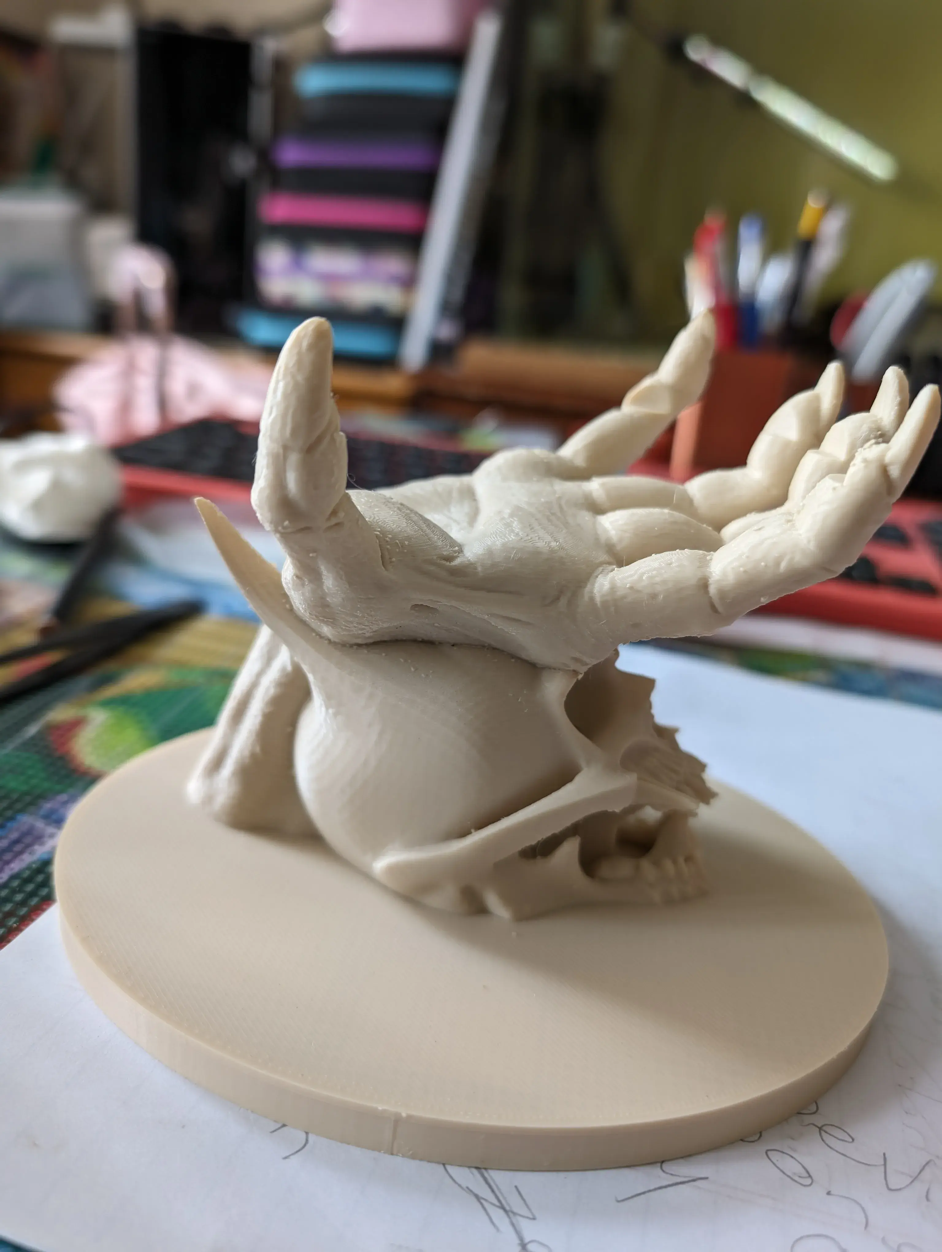 Devil Animal Scull & Hand