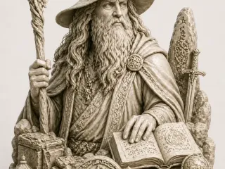 Merlin busto