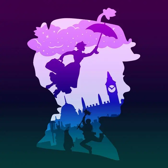 Mary Poppins shadow box