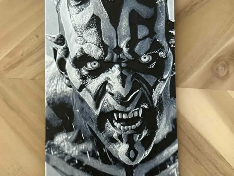 Darth Maul Hueforge Art