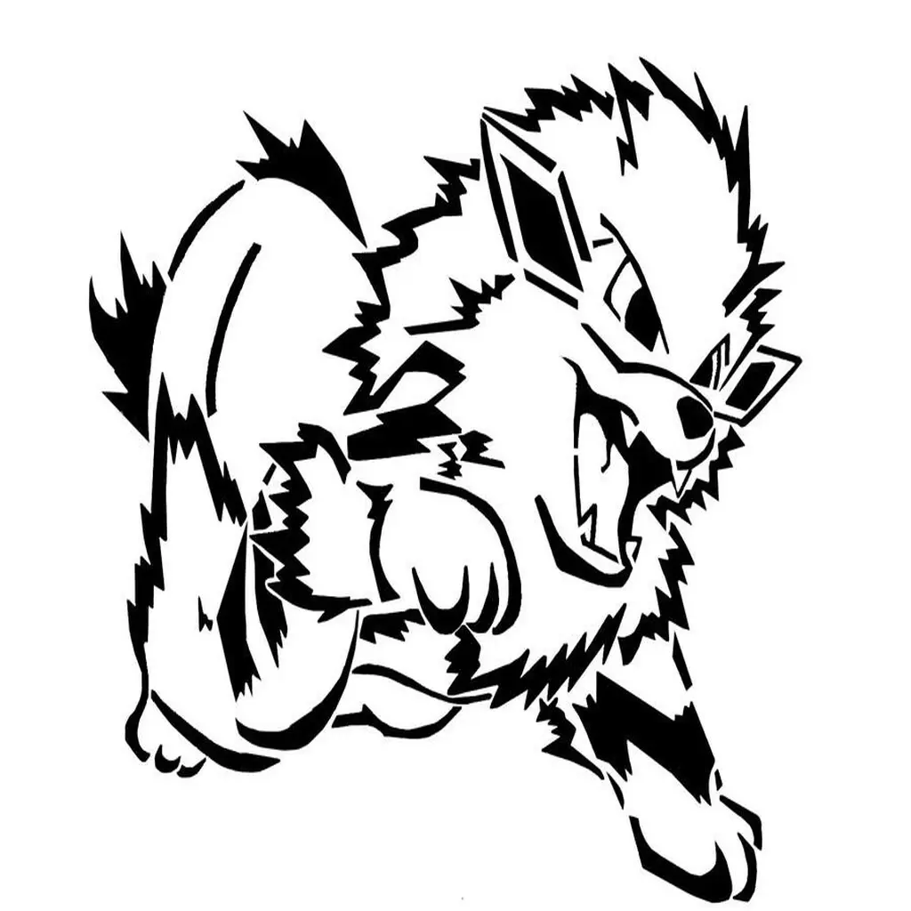 Arcanine stencil