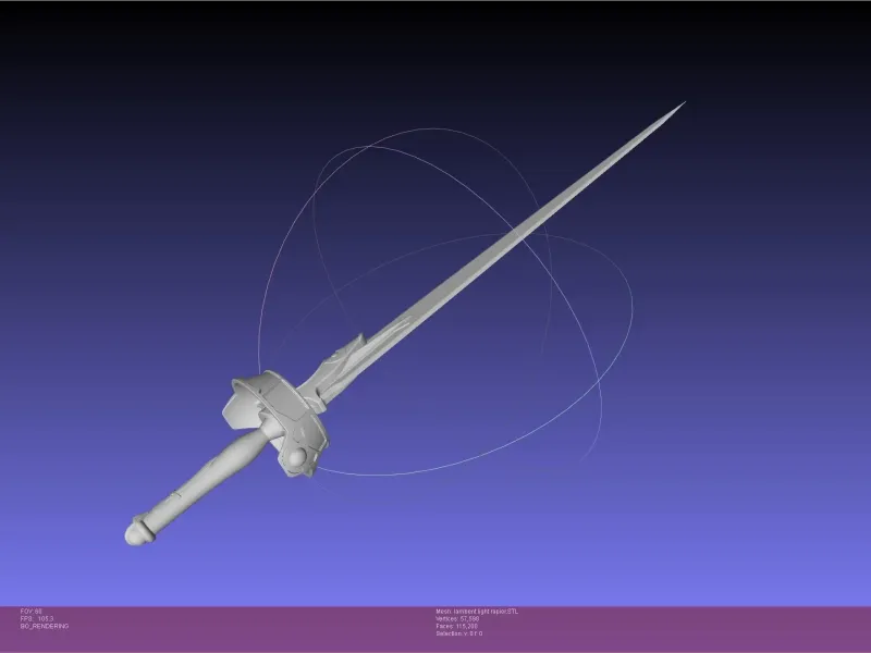 Sword Art Online Asuna Lambent Light Rapier Model