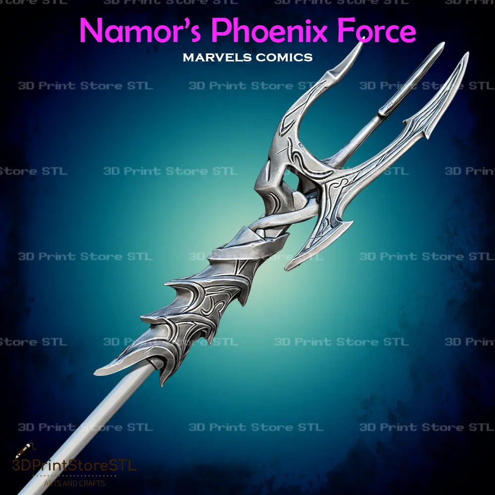 Phoenix Force Namor Trident Cosplay Marvel - STL File