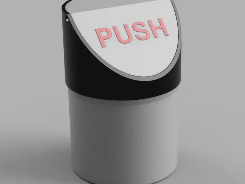 Trash can NO SUPPORTS Easy print