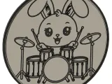 Bunny (drums) Coaster-1