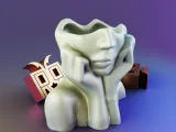Face Vase Planter-1