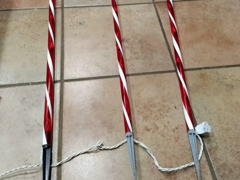 Țăruș de curte de înlocuire pentru bastoane de bomboane decorative