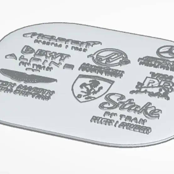 F1 teams plate