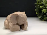 Low Poly Sleeping Elephant-2