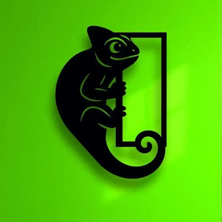 Caméléon décoration mural