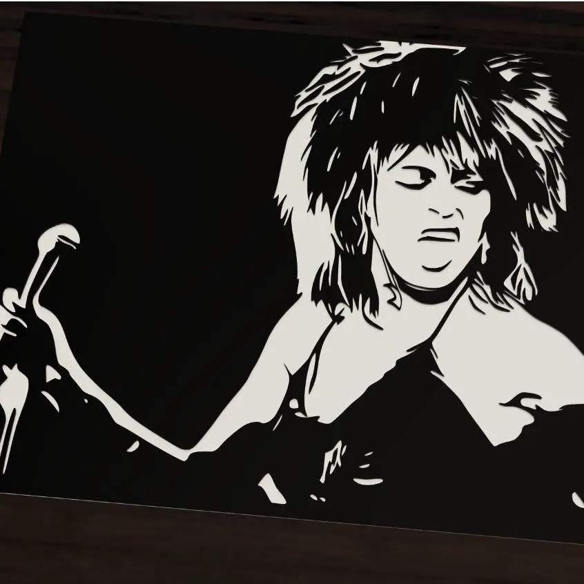 3D Printer Files | 3MF File | Tina Turner Singing | Creality Cloud