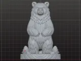 Rustic Bear Totem-0