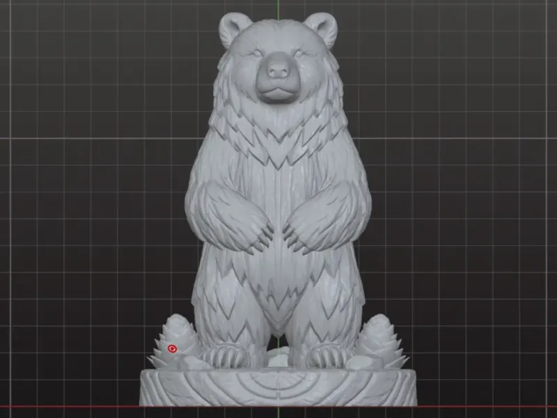 Rustic Bear Totem