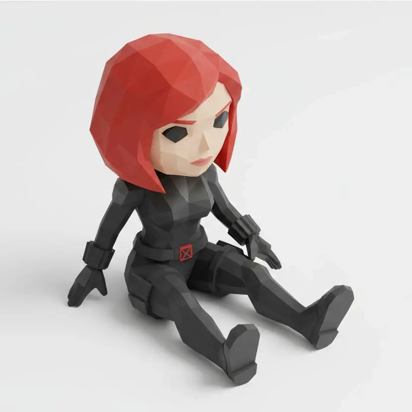 Black Widow Chibi Figure 🕷️🖤