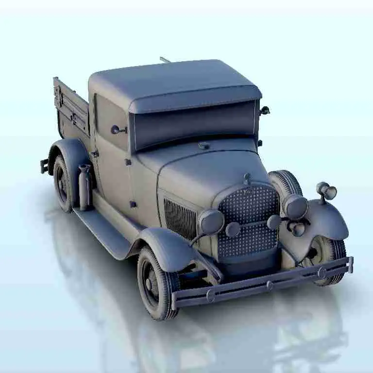 Ford Model A 1930 - Fire Truck - scenery warhammer miniature