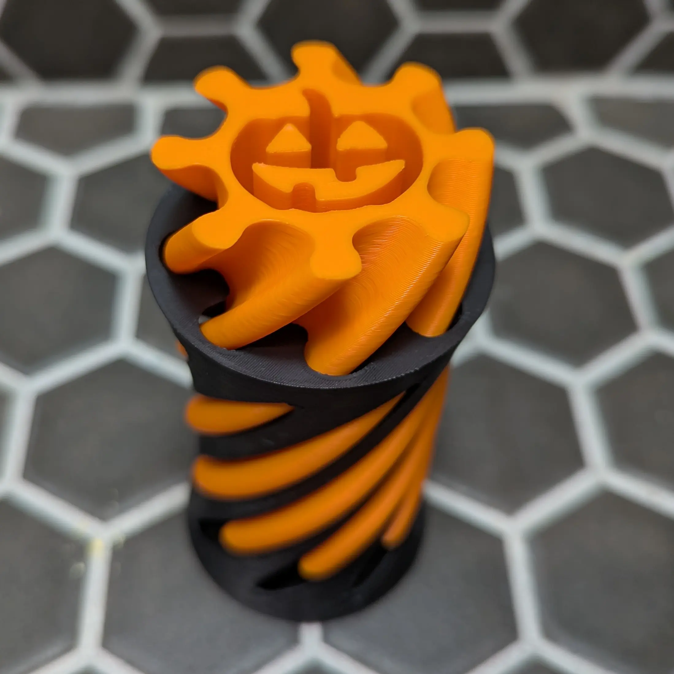 Pumpkin Spiral Vortex Fidget