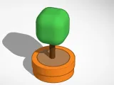 flower pot with tree-0