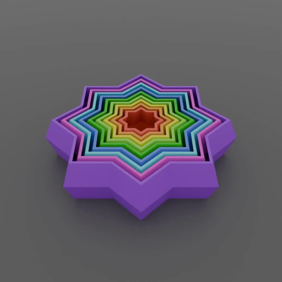 Fractal star fidget toy
