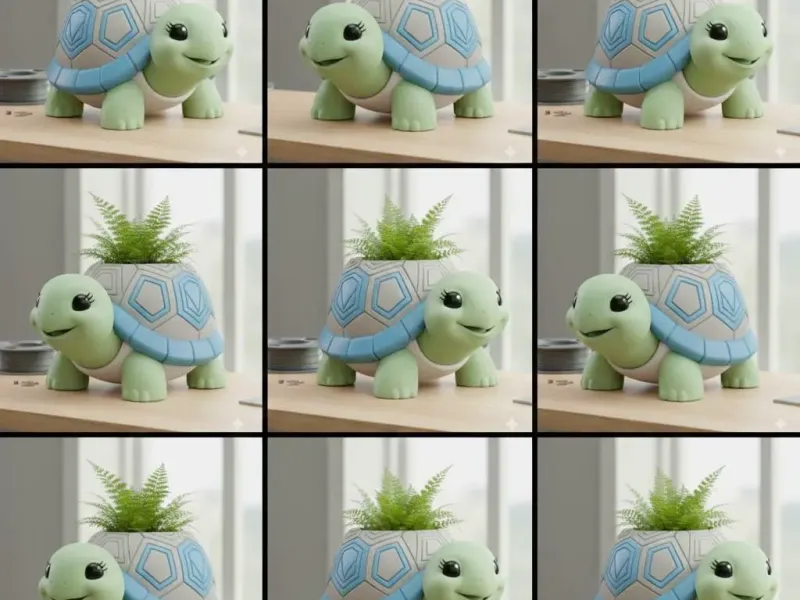 Meet the Premium Multi-Color Turtle Planter!