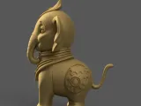 Cute Elephant 3D Model STL for Desk Decor and Gifts-3