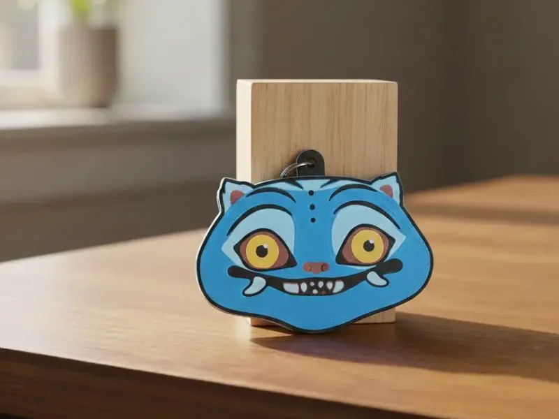 Derpy tiger keychain from kpop demon hunters movie